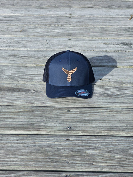 American Leather Patch - Navy/Navy Flex-Fit Hat