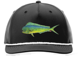 Performance Snap Back Hat - Black w/ Mahi
