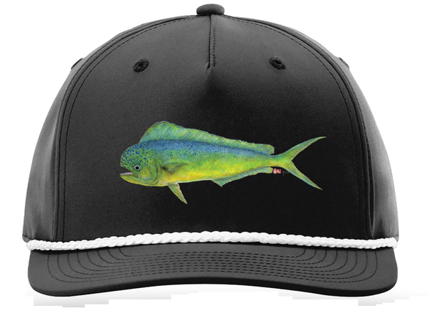 Performance Snap Back Hat - Black w/ Mahi