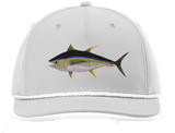 Performance Snap Back Hat - Gray w/ Yellowfin Tuna