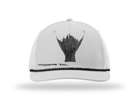 Performance Snap Back Hat - Gray w/ Black Sea Bass Tail