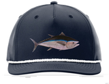 Performance Snap Back Hat - Navy Blue w/ Bluefin Tuna