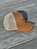 American Leather Patch - Caramel/Tan Snap Back Hat