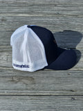 American Leather Patch - Navy/White Snap Back Hat