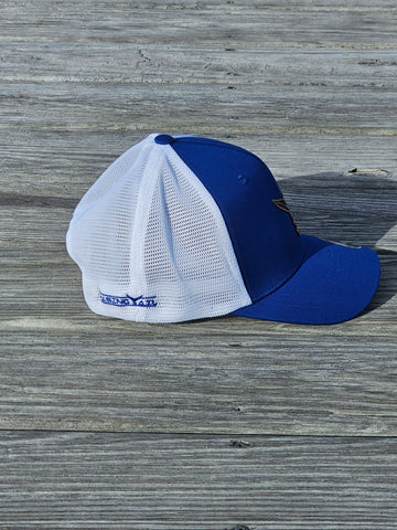 American Leather Patch - Royal Blue/White Snap Back Hat