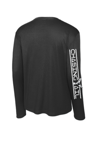 Performance Long Sleeve Black w/ Snow Camo Tail