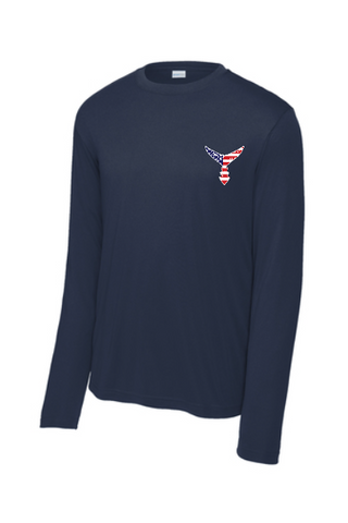Performance Long Sleeve Navy w/ American Tail