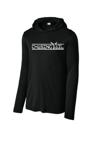 Performance Light Weight Hoodie Black w/ Snow Camo Tail