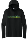 Performance Light Weight Hoodie Fish Print Black/ Mahi Mahi Tail