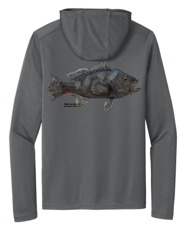Performance Light Weight Hoodie Gray / Black Sea Bass