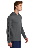 Performance Light Weight Hoodie Gray / Red Drum