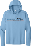 Performance Light Weight Hoodie Fish Print Light Blue w/ Bluefin Tuna Tail