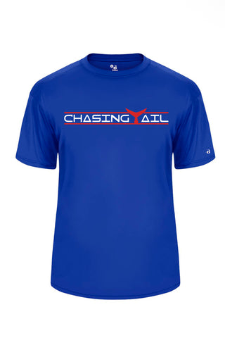Performance Short Sleeve Royal Blue w/ Red Tail