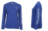 Performance Long Sleeve Royal Blue w/ Gray Tail - Womens