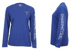 Performance Long Sleeve Royal Blue w/ Gray Tail - Womens