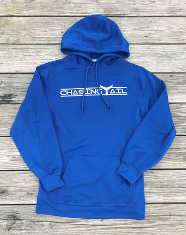 Performance Hoodie Royal Blue w/ Gray Tail