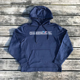 Performance Hoodie Navy w/ American Flag Tail