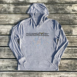 Tri-Blend Light Weight Hoodie Gray w/ Camo Tail