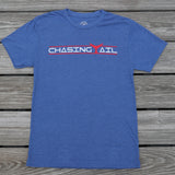 Tri-Blend Short Sleeve Royal Blue w/ Red Tail