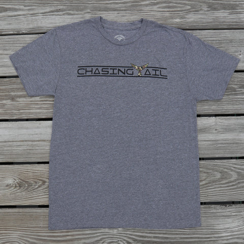 Tri-Blend Short Sleeve Heather Gray w/ Camo Tail