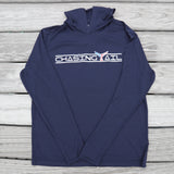 Performance Light Weight Hoodie Navy Blue w/ American Flag Tail - Unisex