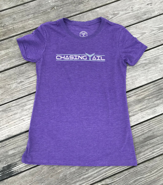 Tri-Blend Short Sleeve Purple Rush w/ Gray Tail - Womens