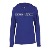 Performance Light Weight Hoodie Royal Blue w/ Gray Tail -Womens