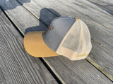 American Leather Patch - Blueish Gray/Crème Snap Back Hat