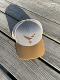 American Leather Patch - Blueish Gray/Crème Snap Back Hat