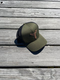 American Leather Patch - Hunter Green/Black Snap Back Hat