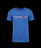 Tri-Blend Short Sleeve Royal Blue w/ Red Tail