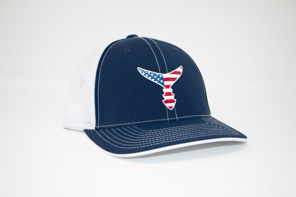 Liquid Embroidered Flex Fit Hat Navy w/ White – Chasing Tail