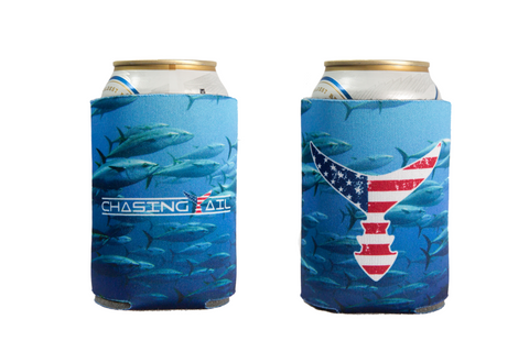 Koozie - Tuna Background w/ American Tail