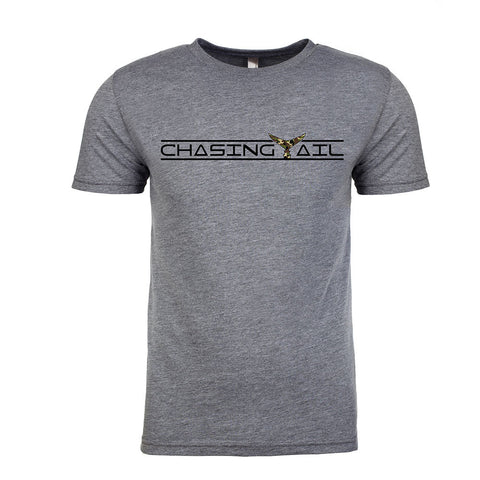 Tri-Blend Short Sleeve Heather Gray w/ Camo Tail